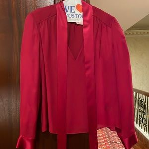 Alice and Olivia red blouse